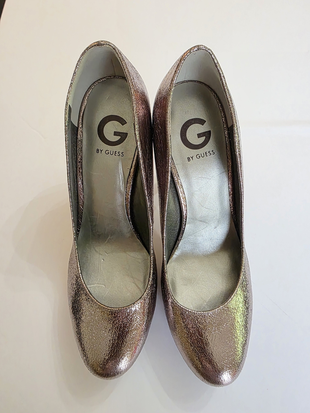 G by Guess Metallic Rose Pumps